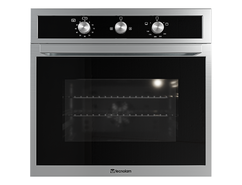 Horno a Gas TECNOLAM TE60GAS.AC de 60 Cm inoxidable