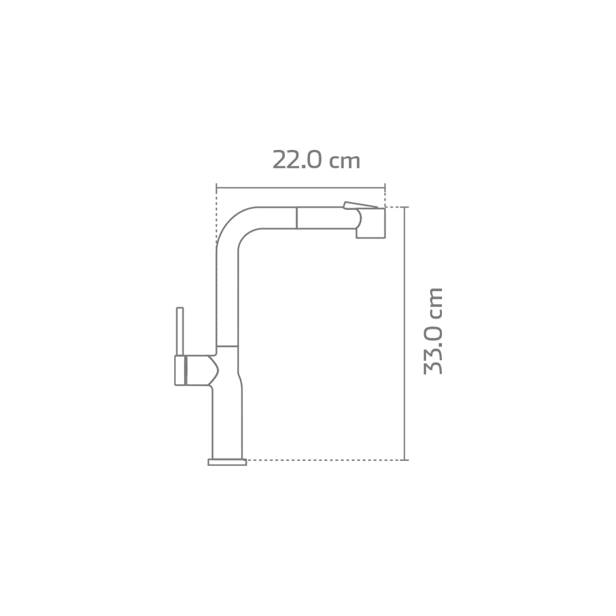 Llave mezcladora para fregadero KELE KSS1236-GD/BK Dorado/Negra - Cubimas