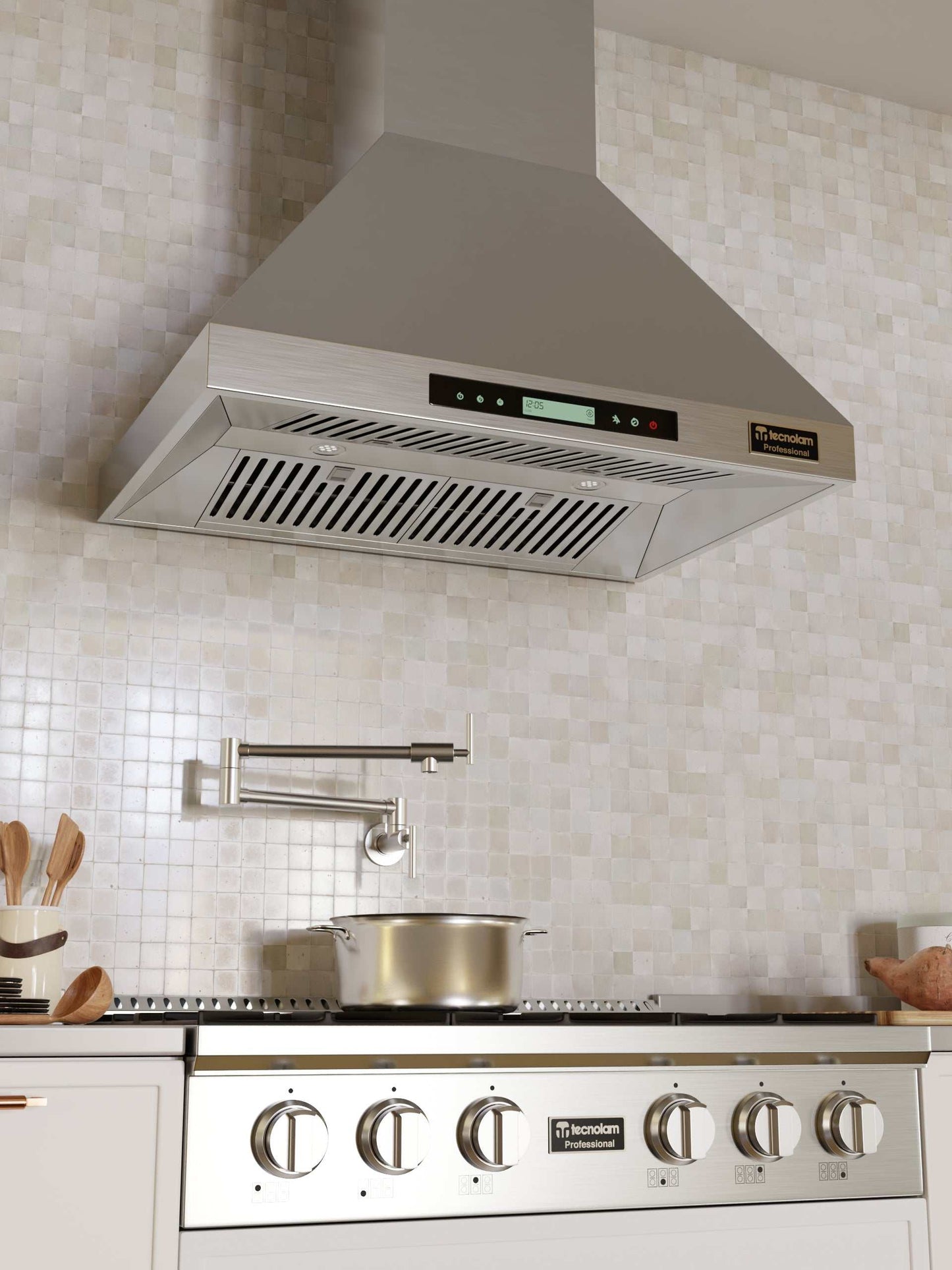Campana profesional TECNOLAM PWRH36 de 36 pulgadas inox - Cubimas