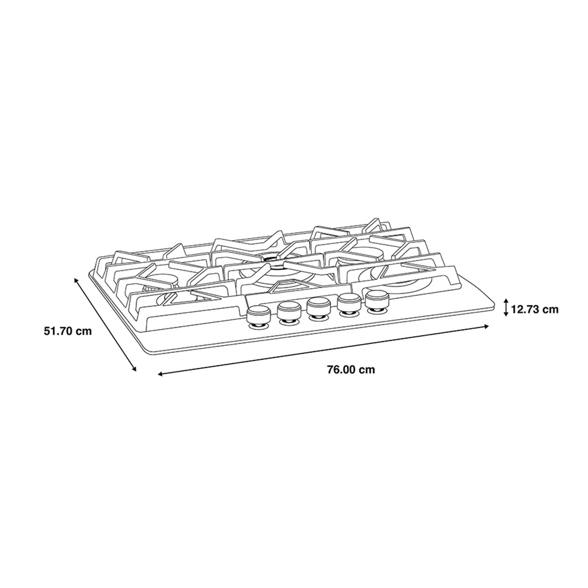 parrilla mabe 5 quemadores
