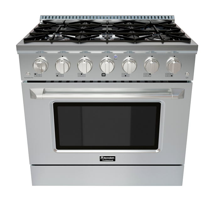 Estufa a gas profesional empotrable TECNOLAM 36"