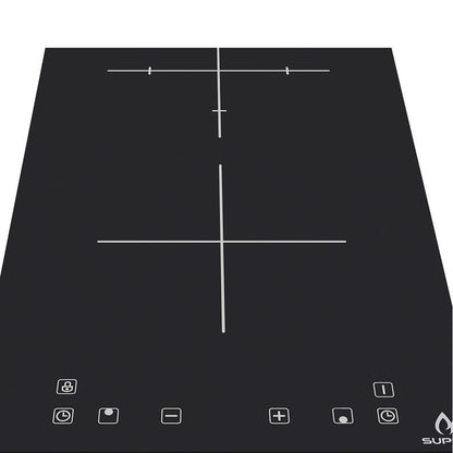 Parrilla de inducción empotrable SUPRA DUE V de 2 quemadores