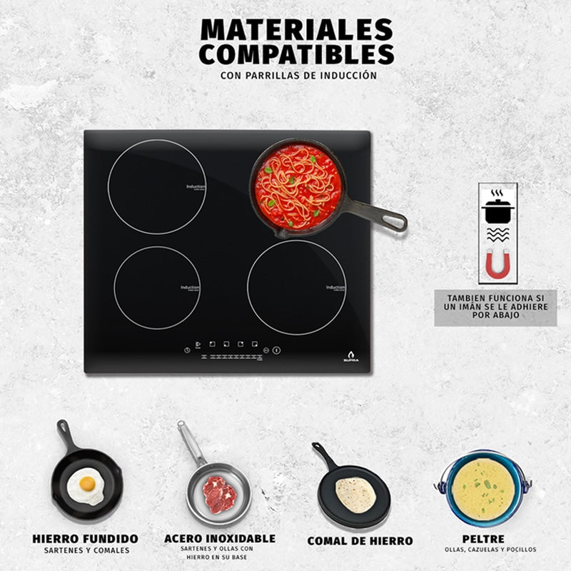 parrilla supra 4 quemadores