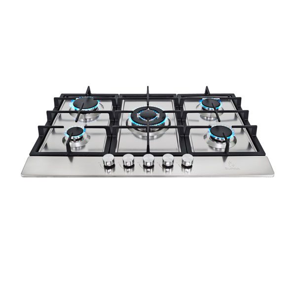 Parrilla a gas empotrable SUPRA 5Q PS 76 de 5 quemadores - Cubimas