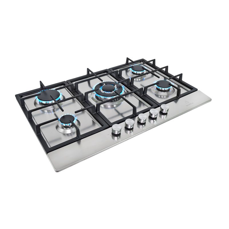 Parrilla a gas empotrable SUPRA 5Q PS 76 de 5 quemadores - Cubimas