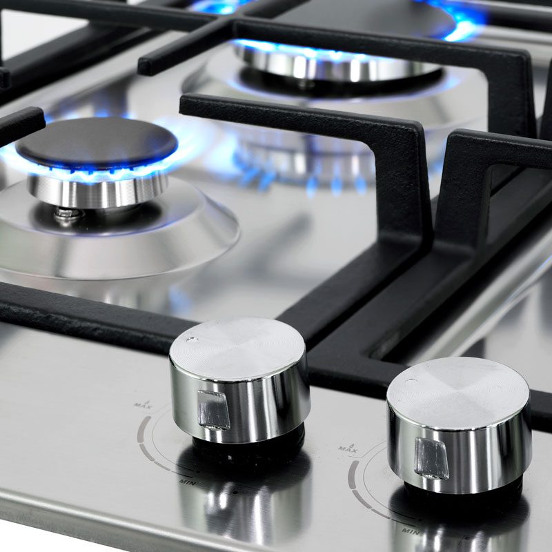 Parrilla a gas empotrable SUPRA 5Q PS 76 de 5 quemadores - Cubimas