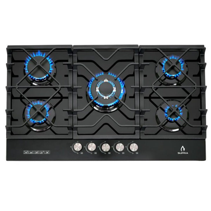 Parrilla a gas empotrable SUPRA 5Q-TG-87 de 5 quemadores - Cubimas