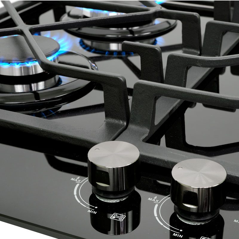 Parrilla a gas empotrable SUPRA 5Q-TG-87 de 5 quemadores - Cubimas