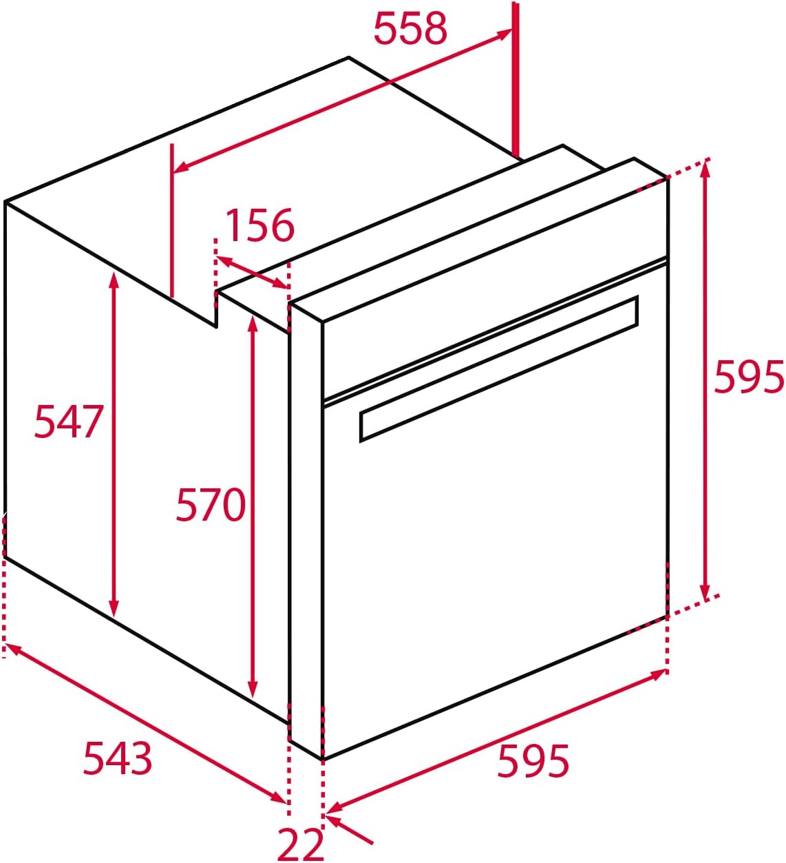 Horno de Gas Empotrable Teka HBB 724 G SS RX de 60 cm en Acero Inoxidable - Cubimas