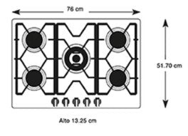 Parrilla a gas GE PROFILE PGP75TIO de 76 cm