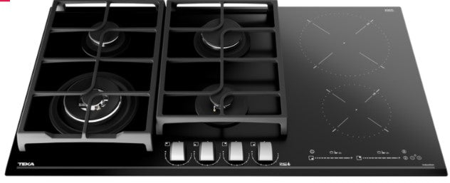 parrilla híbrida gas e inducción