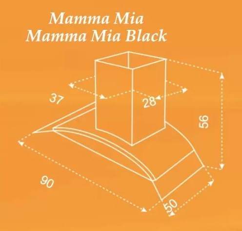 campana axcent mamma mia 90 cm