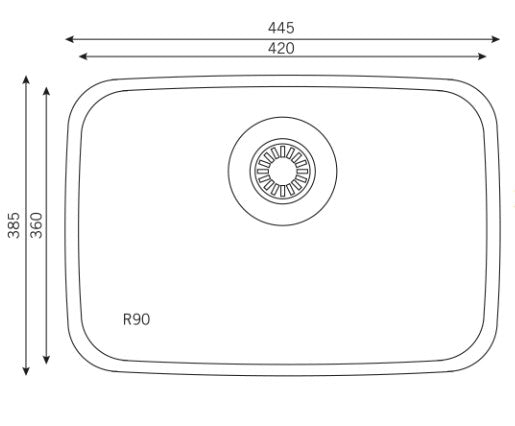 Tarja de submontar EB TÉCNICA A18168ACO Inox - Cubimas