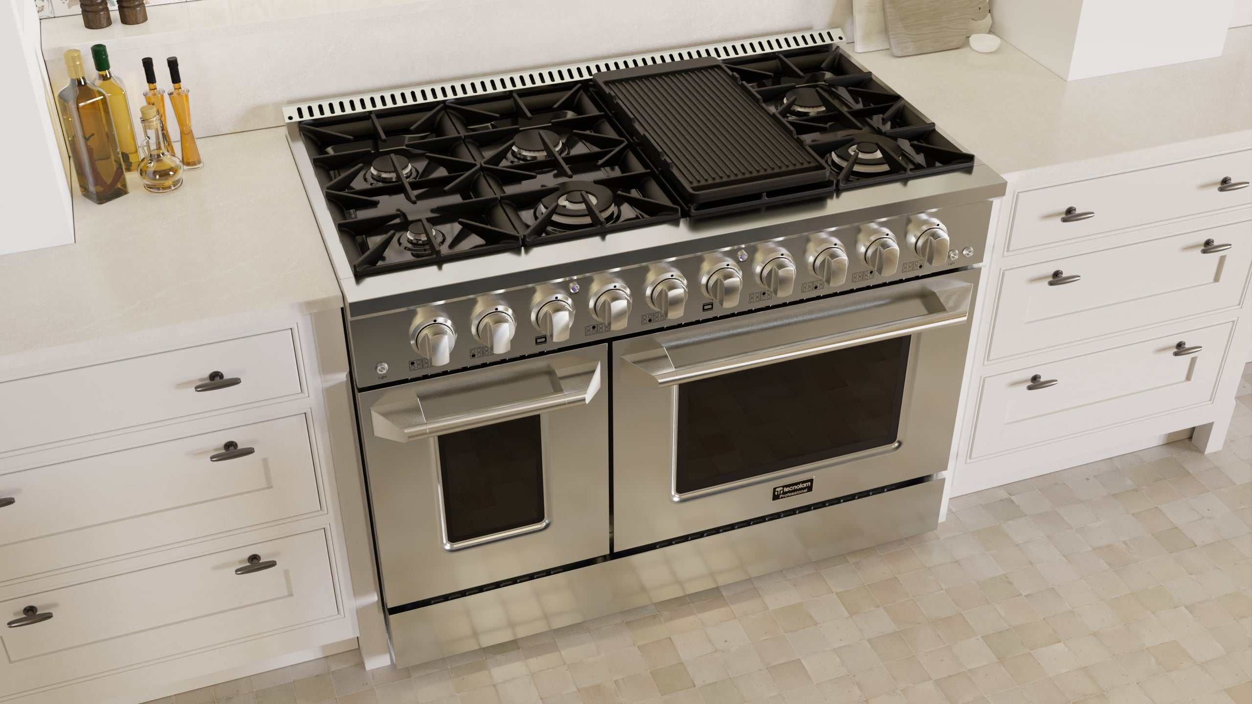 estufa de 48 pulgadas profesional