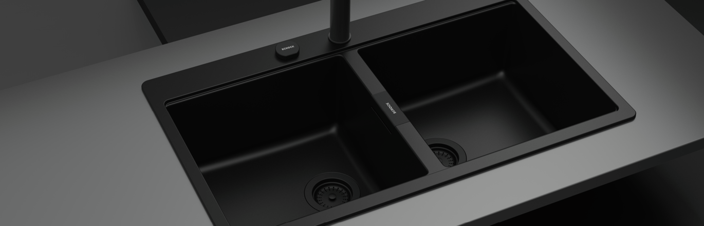 Tarja de submontar/empotrar SCHOCK HORIZONT N200 Magma Cuarzo - Cubimas