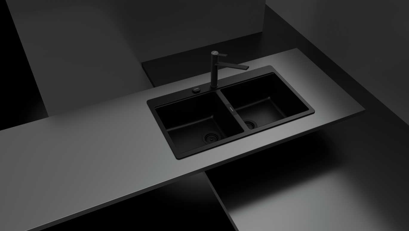 Tarja de submontar/empotrar SCHOCK HORIZONT N200 Magma Cuarzo - Cubimas