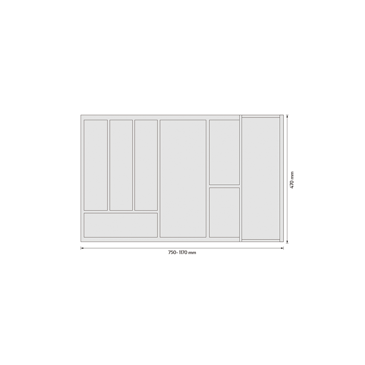 Organizador De Cubiertos KELE KAD0412 - Cubimas