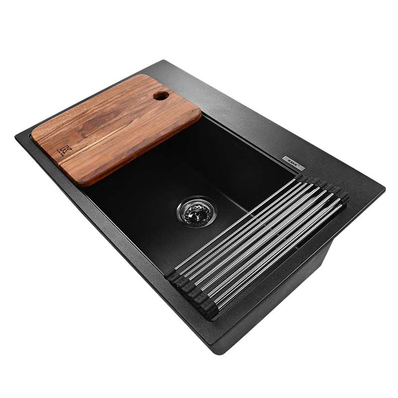 Tarja de submontar/Empotrar KELE KQS3120A-Bl cuarzo negro