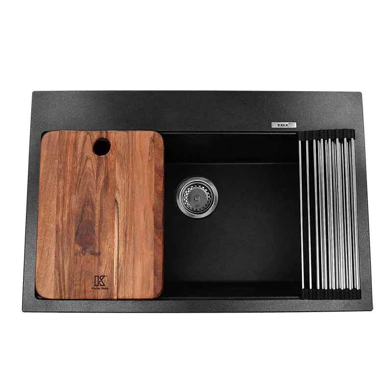 Tarja de submontar/Empotrar KELE KQS3120A-Bl cuarzo negro