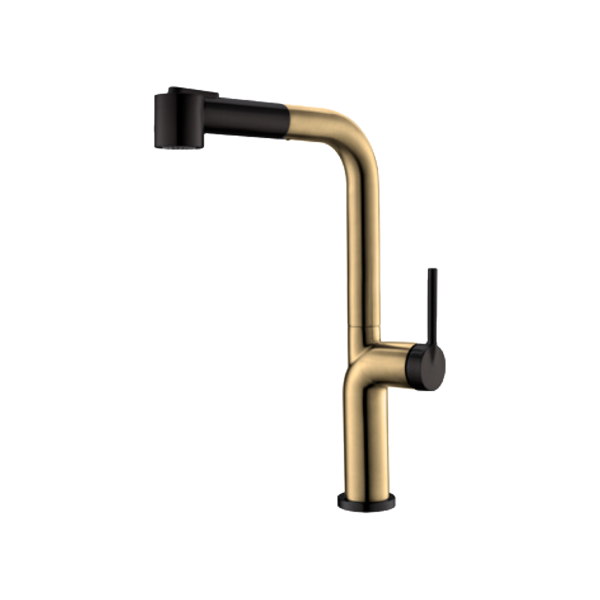 Tarja doble empotrable KELE Gold equipada