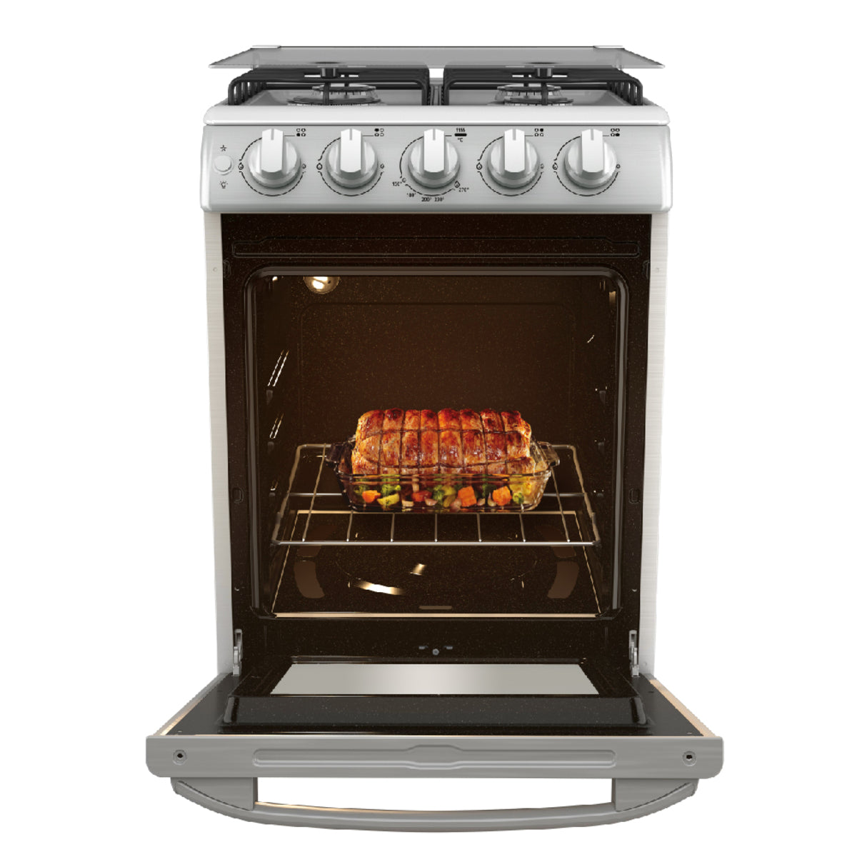 Estufa de empotre MABE EMC5046CAIS0 de 50 cm Plata Mercury - Cubimas