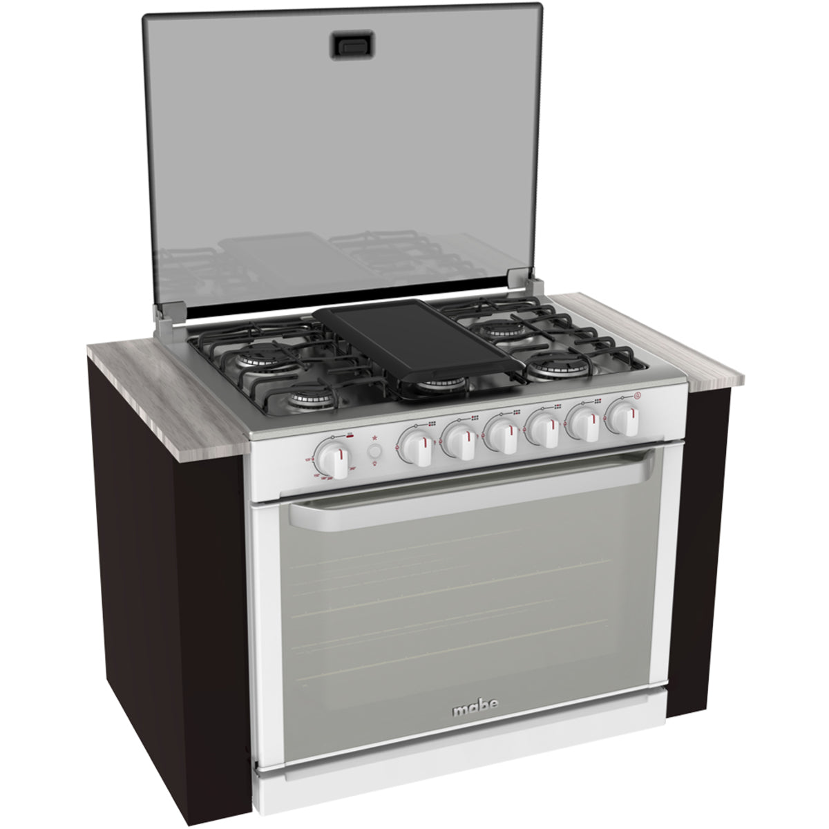 Estufa de empotre MABE EMC80330CBI0 de 80 cm Blanca - Cubimas