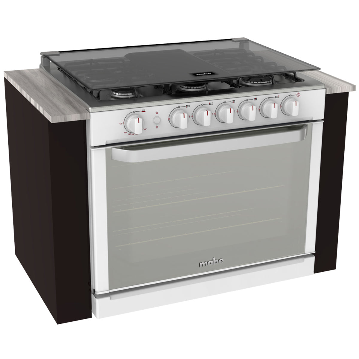 Estufa de empotre MABE EMC80330CBI0 de 80 cm Blanca - Cubimas