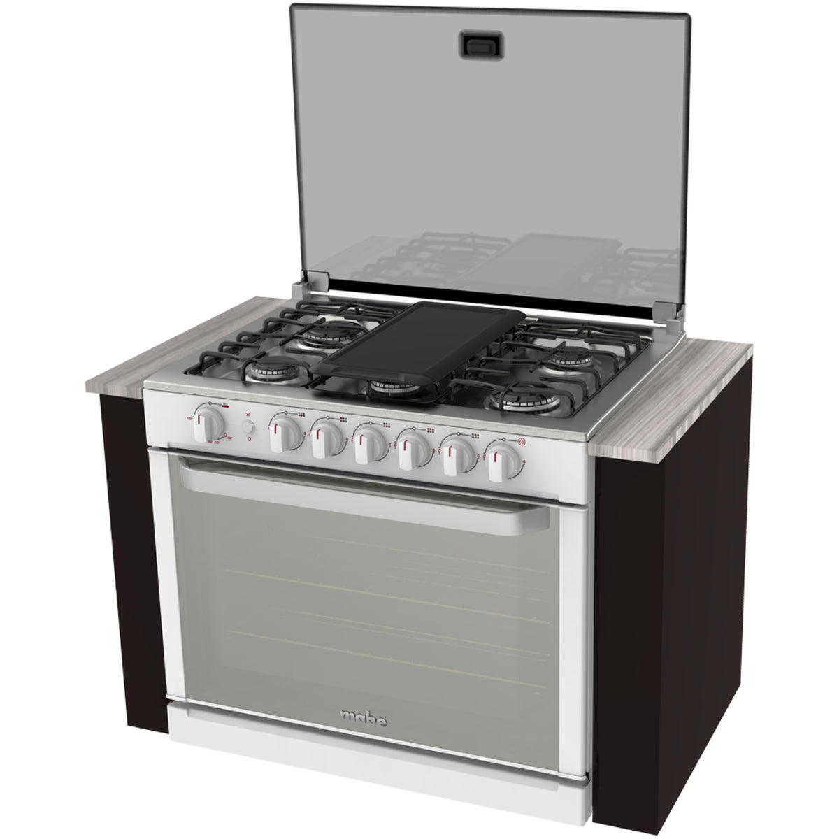 Estufa de empotre MABE EMC80330CBI0 de 80 cm Blanca - Cubimas