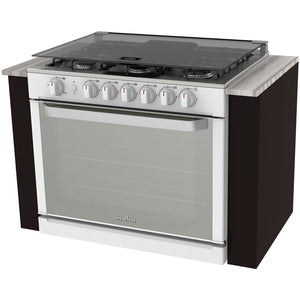 Estufa de empotre MABE EMC80330CBI0 de 80 cm Blanca - Cubimas