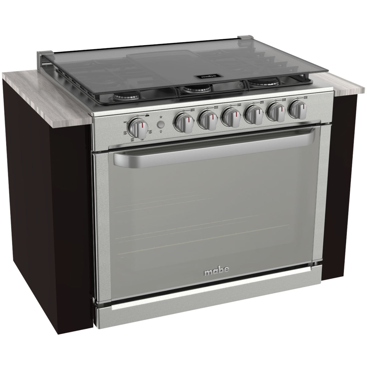 Estufa de empotre MABE  XOC80700CI0 de 80 cm Inoxidable - Cubimas