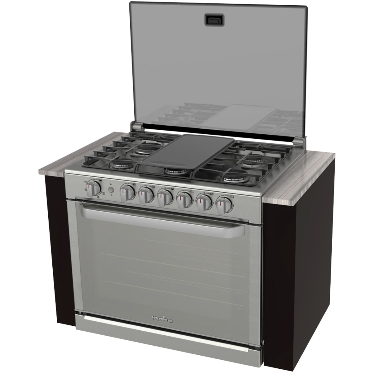 Estufa de empotre MABE  XOC80700CI0 de 80 cm Inoxidable - Cubimas