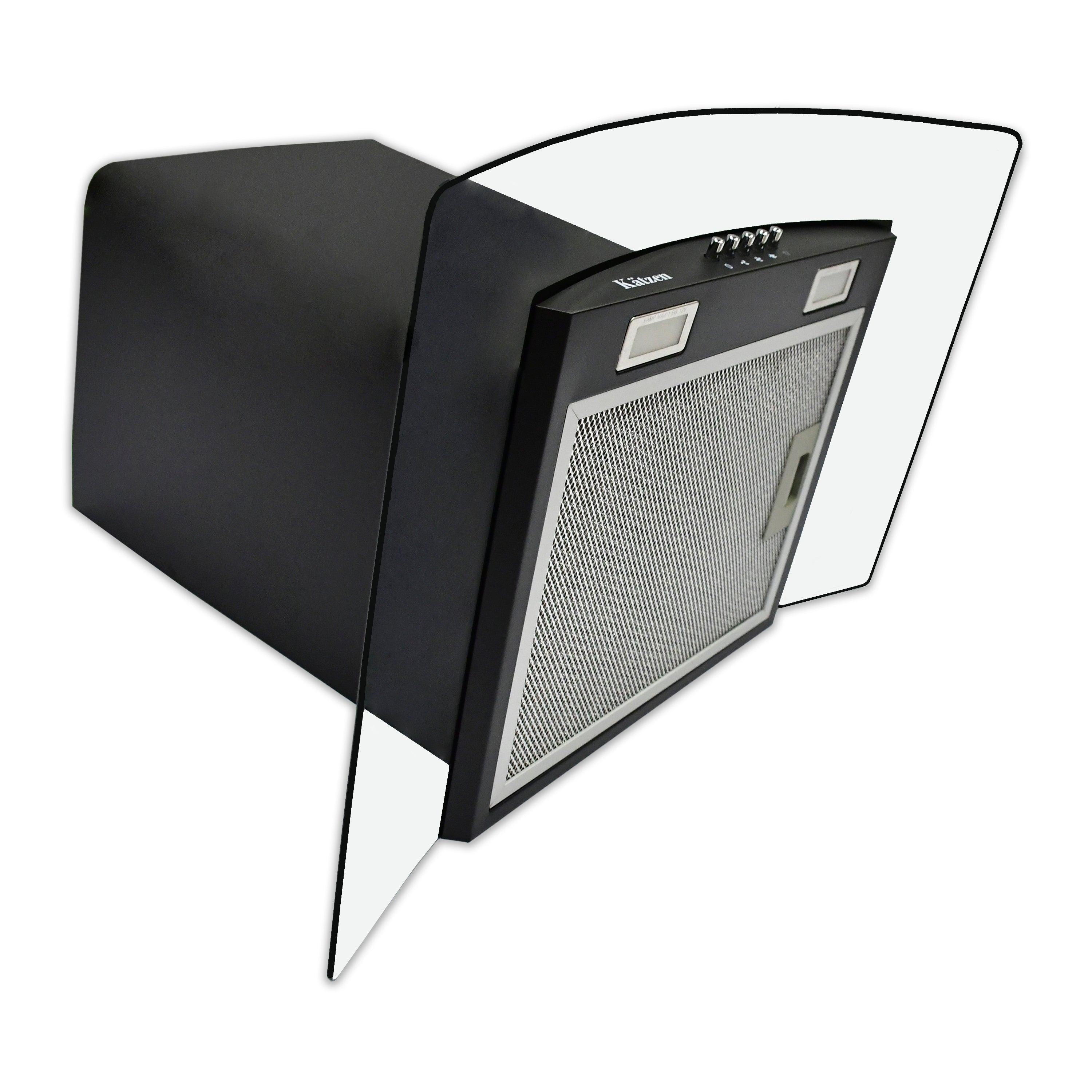 Campana de pared VOLLER NIMBUS 90 BLK de 90 cm - Cubimas