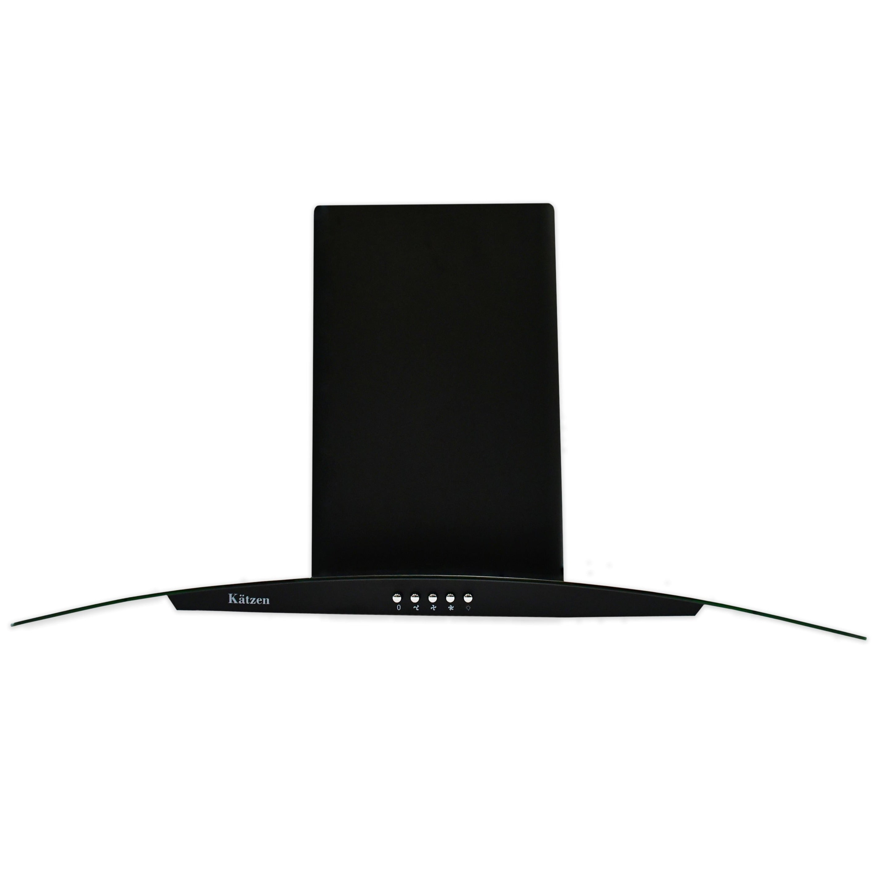 Campana de pared VOLLER NIMBUS 75 BLK de 75 cm - Cubimas