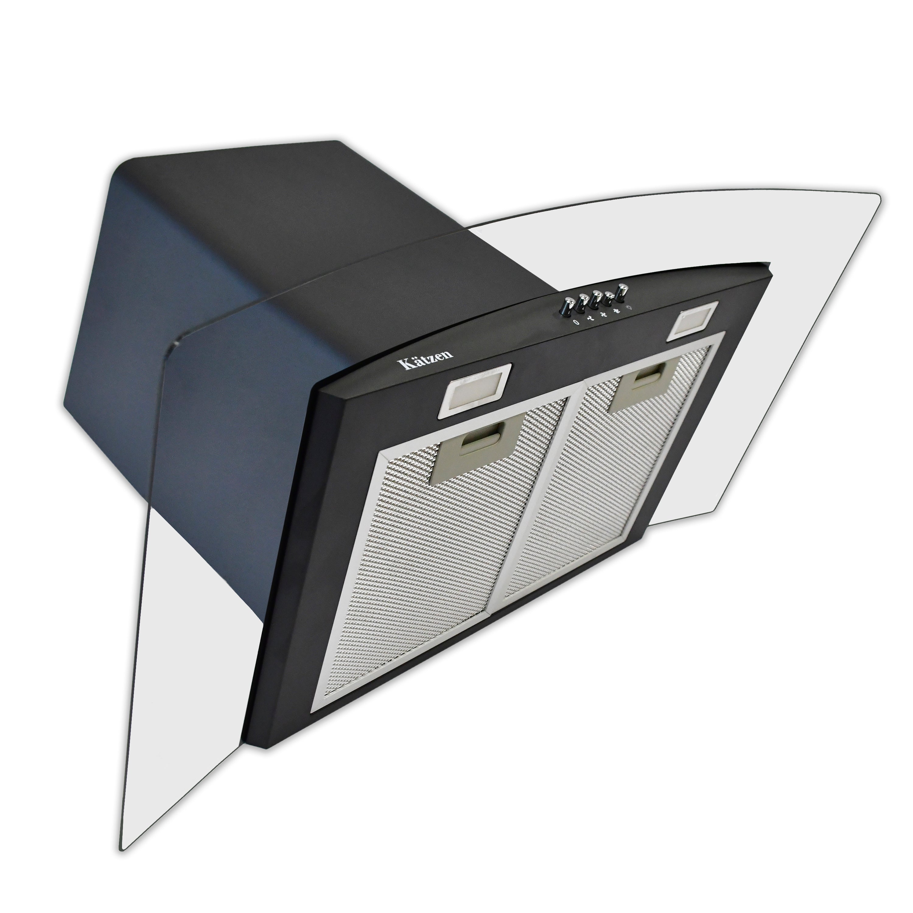 Campana de pared VOLLER NIMBUS 75 BLK de 75 cm - Cubimas