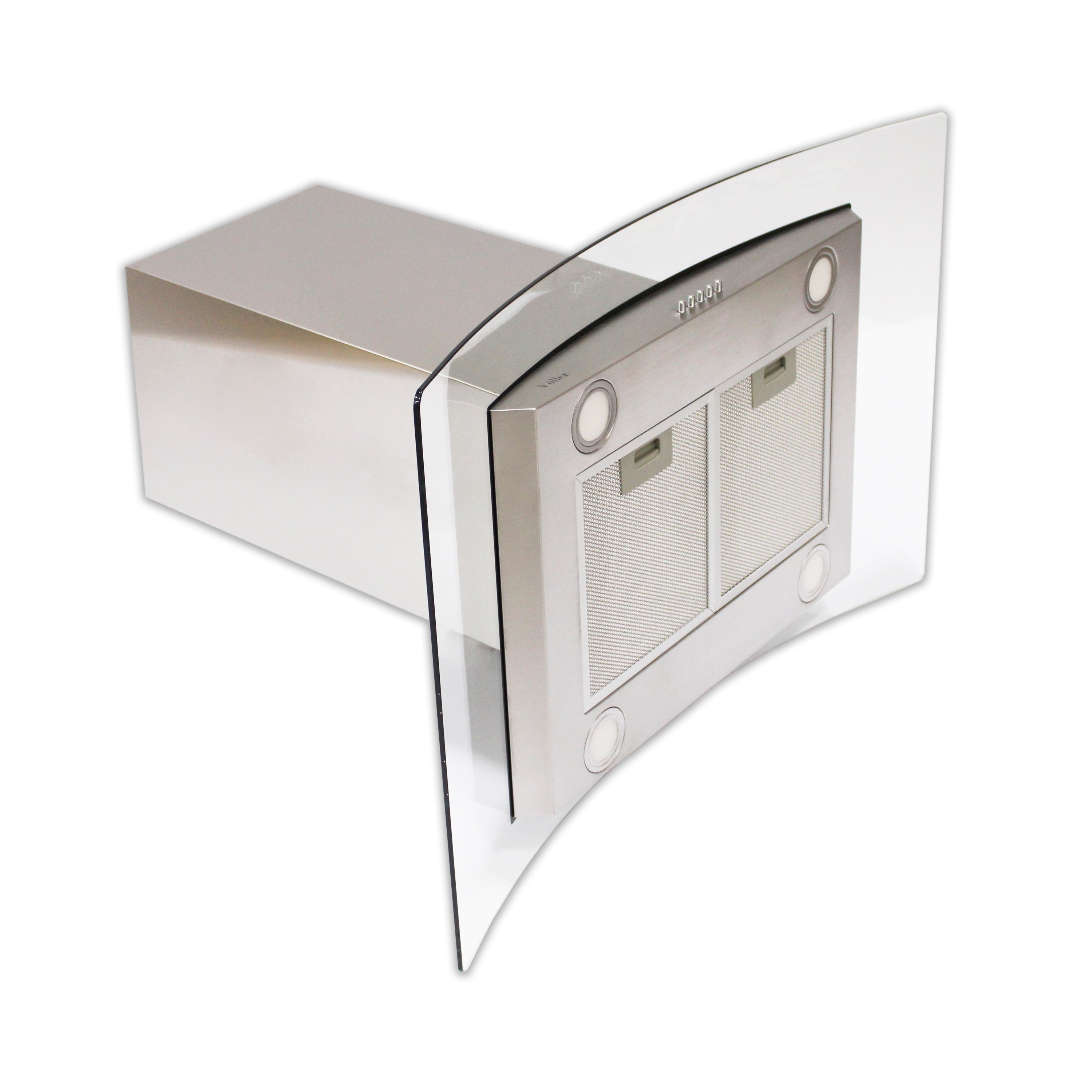 Campana Isla VOLLER Nimbus 90 AI INX/BLCK - Cubimas