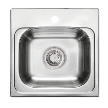 Tarja de empotrar TEKA 381.381 1C (15.15) 6" Inox - Cubimas