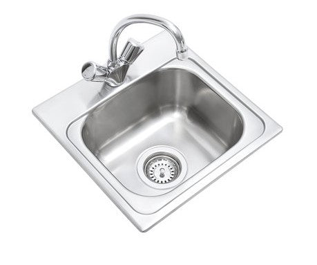 Tarja de empotrar TEKA 381.381 1C (15.15) 6" Inox - Cubimas