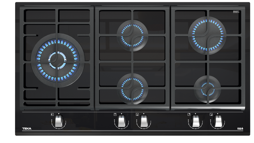 Parrilla a gas TEKA GZC 95320 XBB en 90 cm ExactFlame - Cubimas