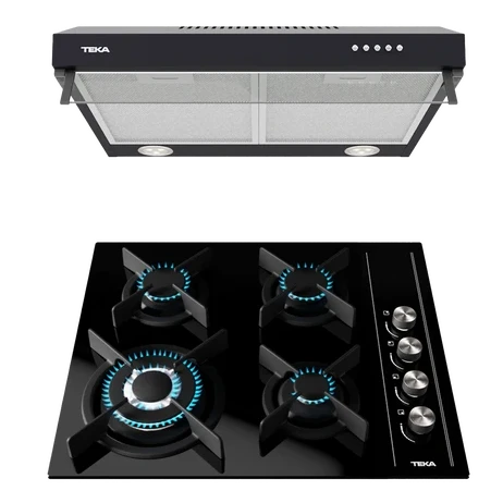 Duetto Crystal 60 TEKA paquete Campana de 60 + Parrilla - Cubimas