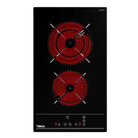 Parrilla eléctrica TEKA TZC 32320 TTC BK de 30 cm vitrocerámica - Cubimas