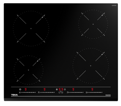 Parrilla vitrocerámica de inducción de 4 zonas con Touch Control Multislider Pro IZC 64010 MSS Bk