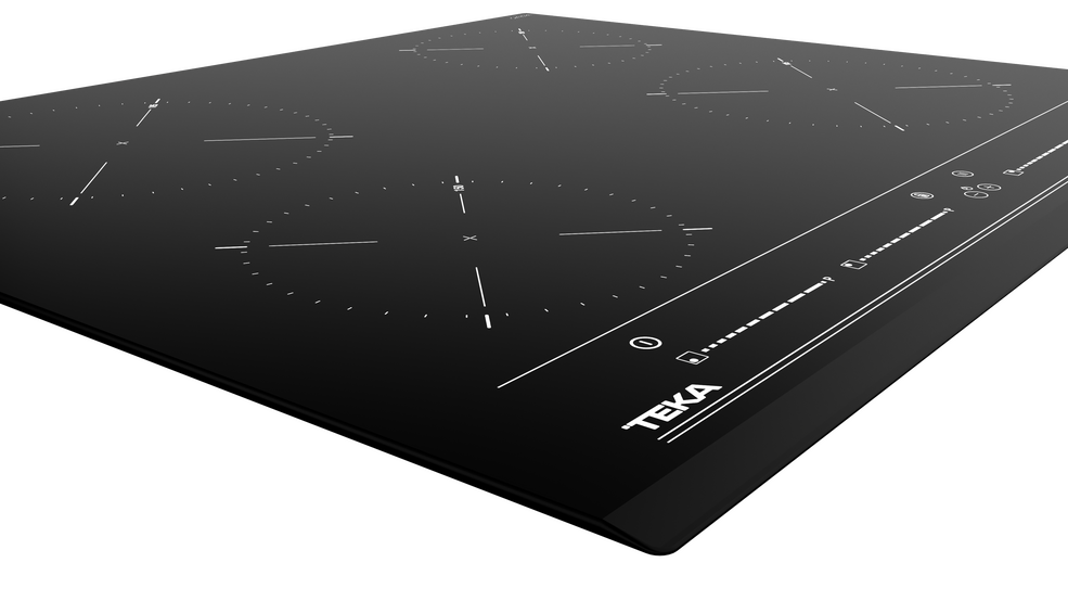 Parrilla vitrocerámica de inducción de 4 zonas con Touch Control Multislider Pro IZC 64010 MSS Bk