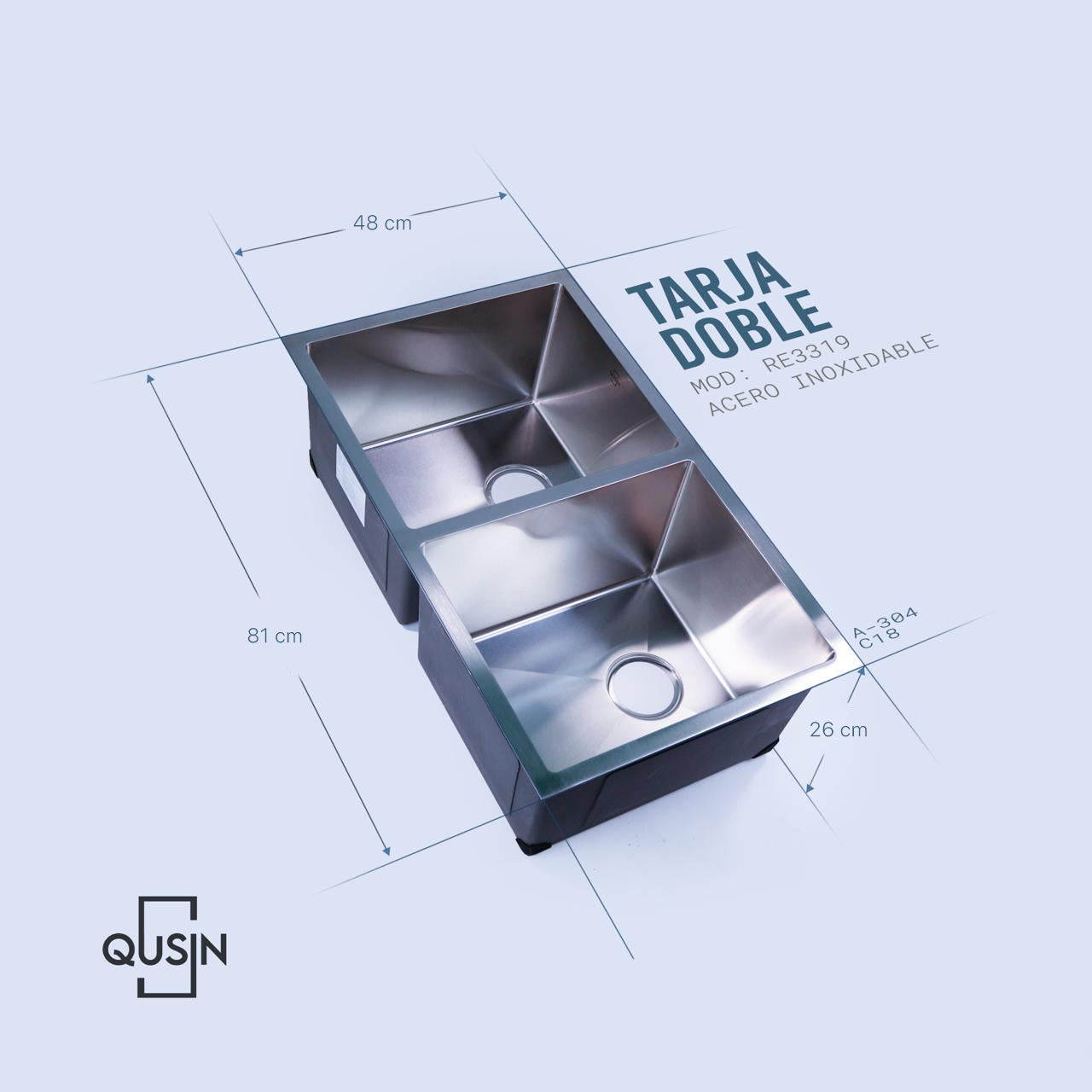 Tarja Submontar/Empotrar QUSIN RE3319