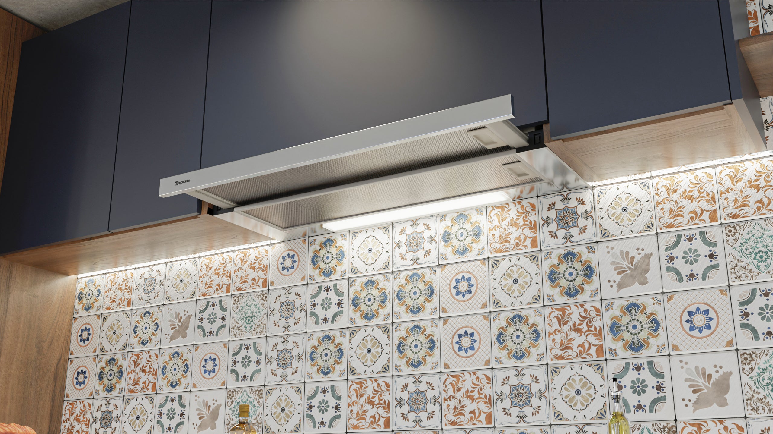 Campana bajo alacena TECNOLAM SLIDER AC 90 de 90 cm Inox - Cubimas