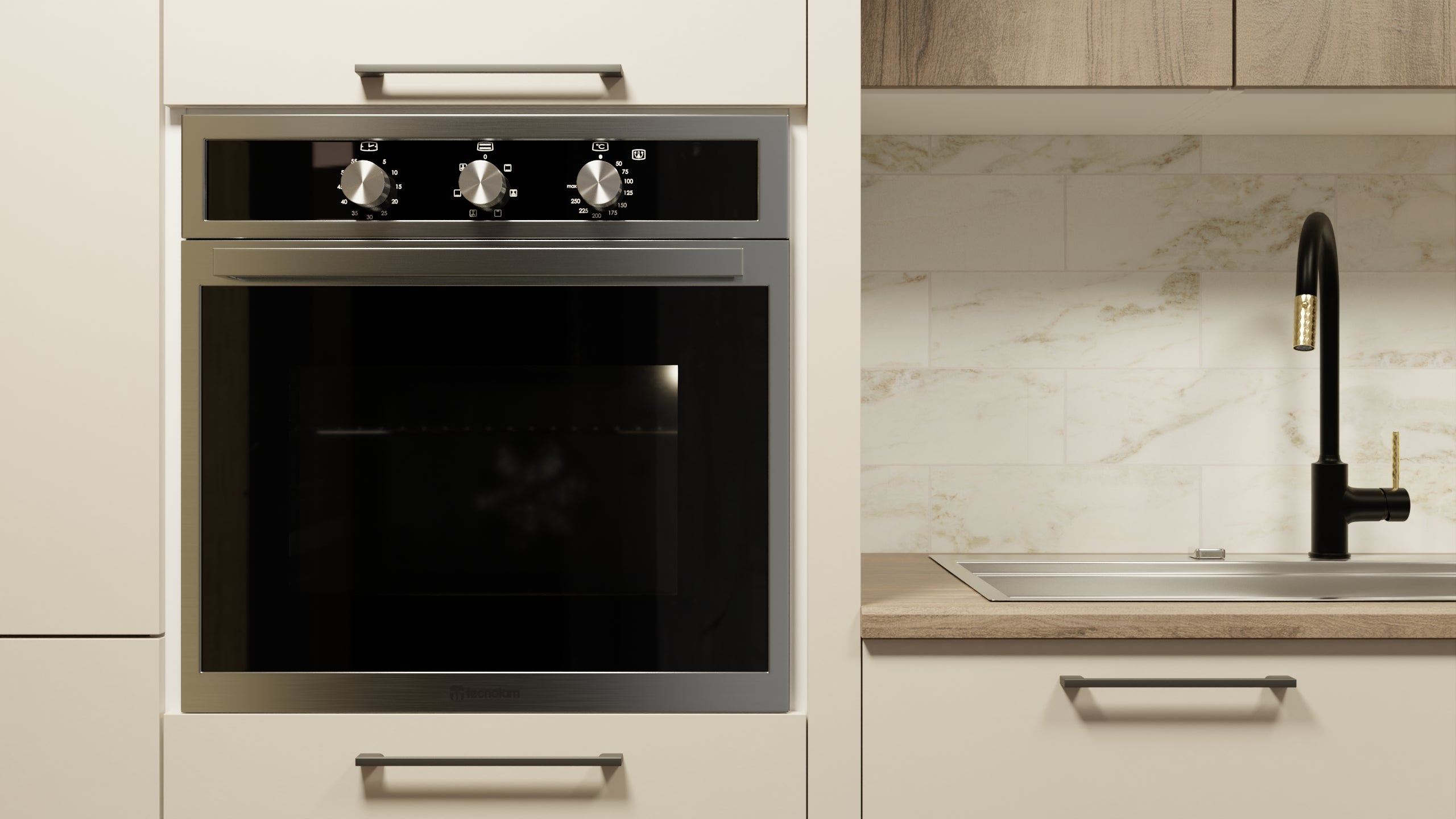 Horno Eléctrico TECNOLAM TE60ELETTRIC.AC de 60 cm Inox - Cubimas