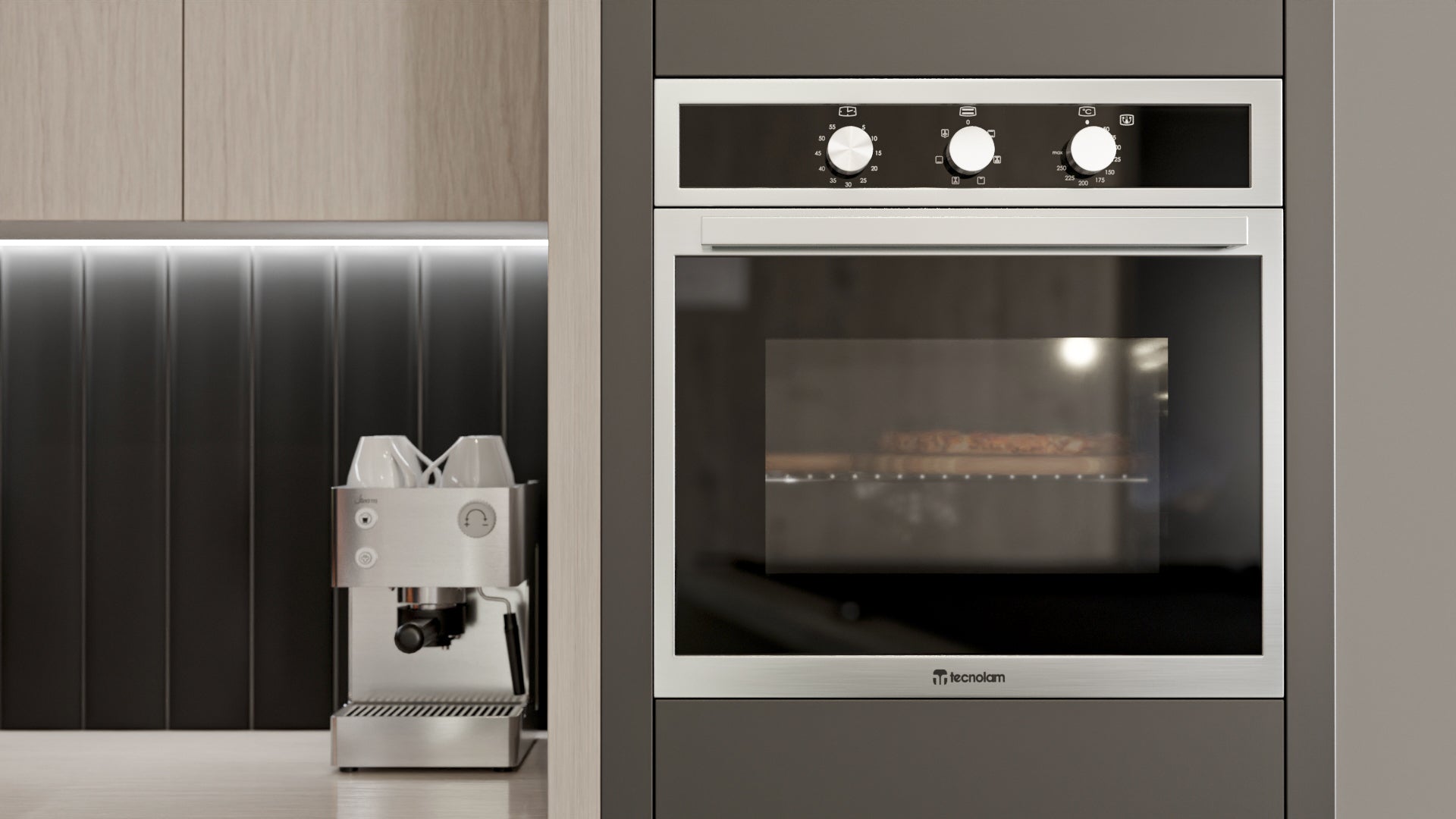 Horno Eléctrico TECNOLAM TE60ELETTRIC.AC de 60 cm Inox - Cubimas