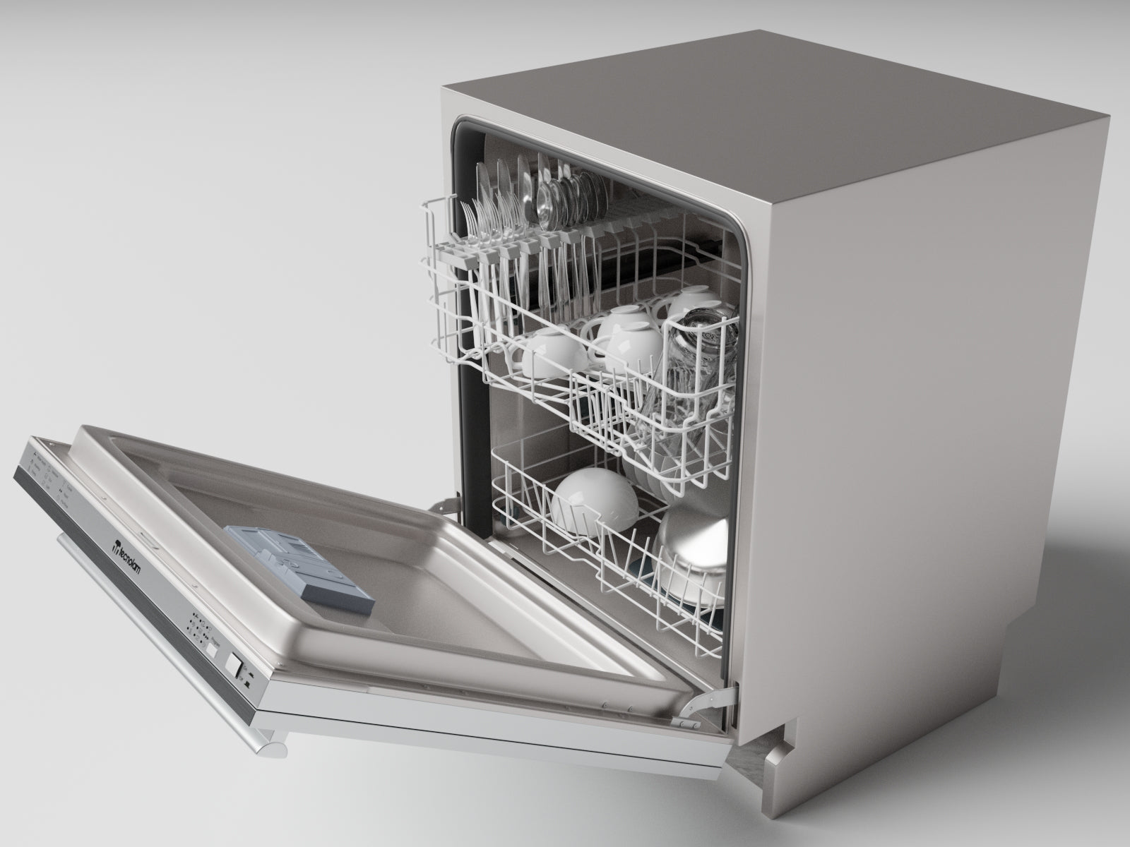 Lavavajillas de empotre TECNOLAM TECDW60.SS 12 Servicios - Cubimas