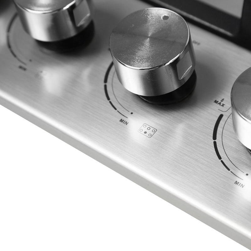 Parrilla de gas DIAMOND STEEL empotrable de 6 quemadores de acero inoxidable