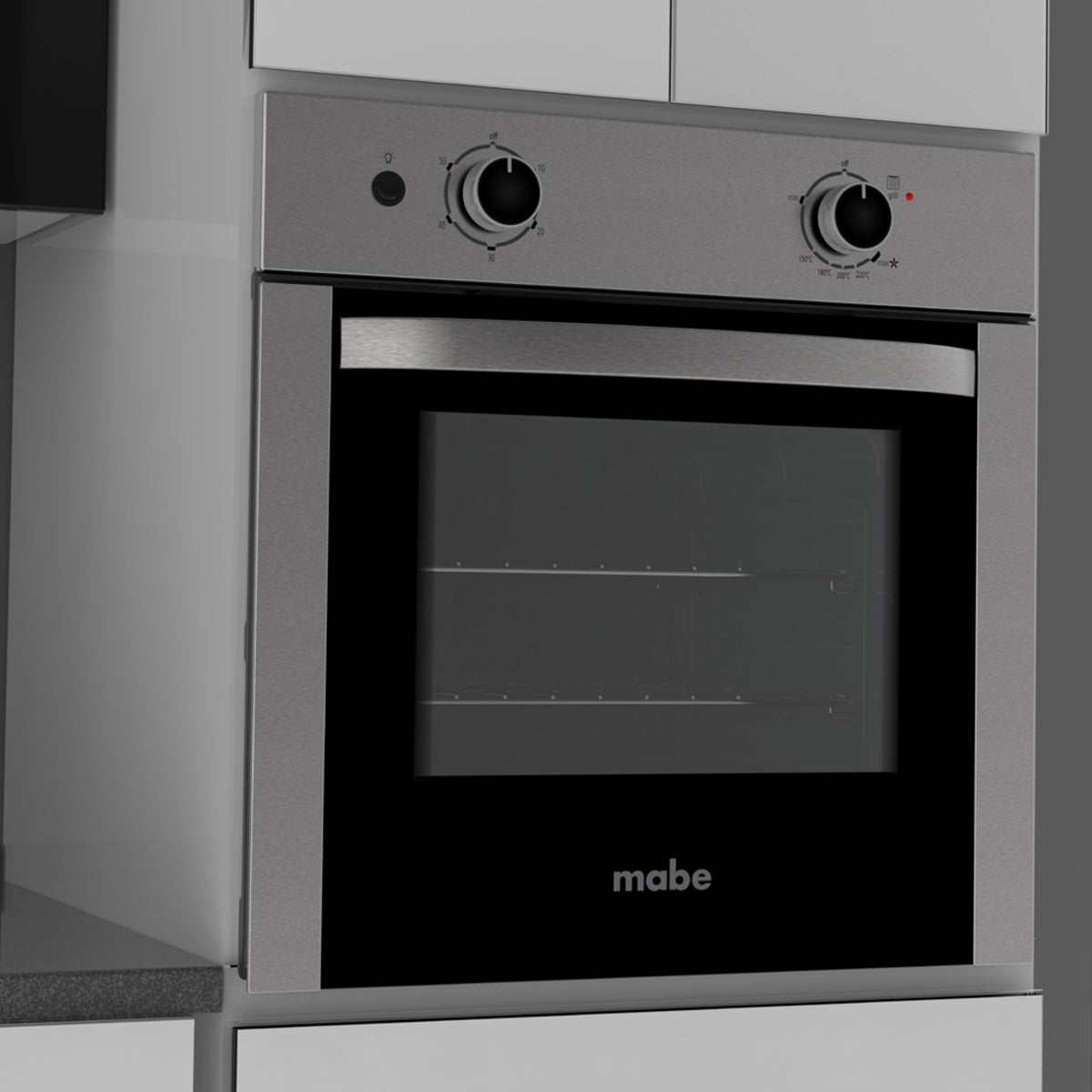 horno mabe empotrable gas 60cm inoxidable hm6020lwai1
