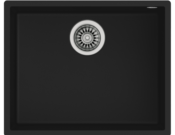 Tarja de submontar TEKA Square 50.40 Tg Bk TEGRANITE+ - Cubimas